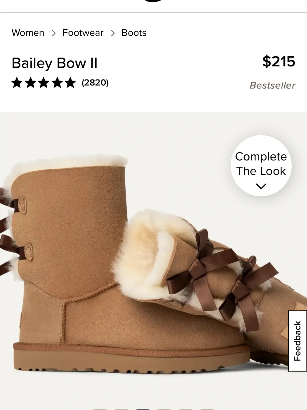 UGG chestnut bailey